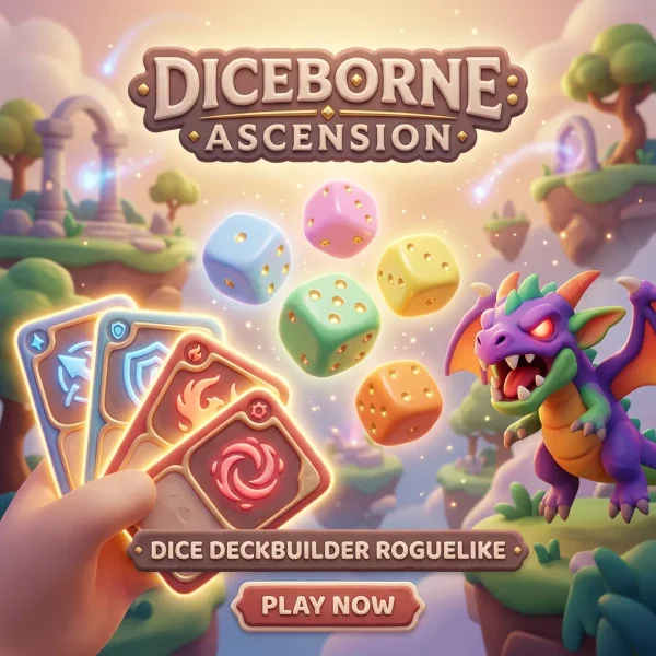 3D 주사위 덱빌딩 무한 로그라이크 카드 게임 (Dice & Dungeon 3D)