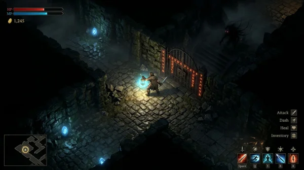 다크 던전 포그 이스케이프: 실시간 동적 조명 시야 탈출 게임 (Dark Dungeon Escape)