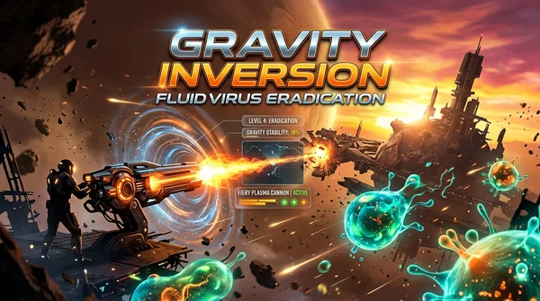 중력 반전 유체 바이러스 퇴치 (Gravity Fluid Shooter)