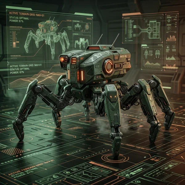 육각 보행 로봇(Hexapod) 3D 동역학 & 역운동학(IK) 시뮬레이터