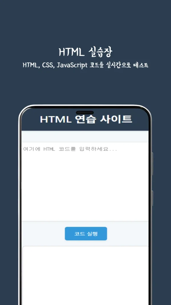 실시간 HTML/CSS/JS 코드 에디터 및 실습장