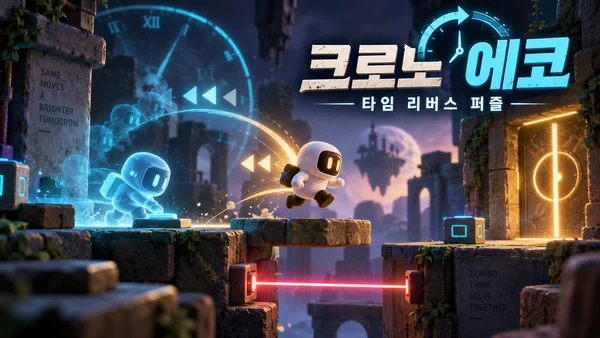 크로노 에코 타임 리버스 2D 플랫폼 퍼즐 - 스튜디오 3D 인디 아티스틱 시간 조작 어드벤처